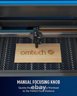 OMTech 12x20 50W CO2 Laser Engraver Cutter with Premium Accessories C