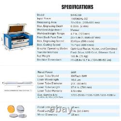 OMTech 12x20 50W CO2 Laser Engraver Cutting Machine with Rotary Axis