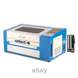 OMTech 12x20 50W CO2 Laser Engraver Cutting Machine with Rotary Axis