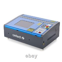 OMTech 12x8 40W CO2 Laser Engraver Marker LCD Panel with CW-3000 Water Chiller
