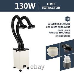 OMTech 130W 2 Inlet Air Purifier Professional Smoke Absorber w 3 Stage Filter