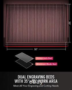 OMTech 130W 35x51 in CO2 Laser Cutting Engraving Cutter with 5200 Water Chiller