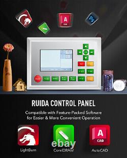 OMTech 130W CO2 Laser Engraver Cutter EFR F6 Tube Autofocus Ruida 35x50 Bed