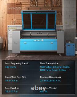OMTech 130W CO2 Laser Engraver Cutting Machine 35x50 CO2 Laser Cutter Engraver