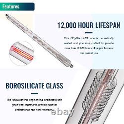 OMTech 130W CO2 Laser Tube 12,000 hr. Service Life for CO2 Laser Engraver Cutter