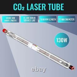 OMTech 130W CO2 Laser Tube (Peak 160W) Dia 60mm Length 1650mm for Laser Engraver