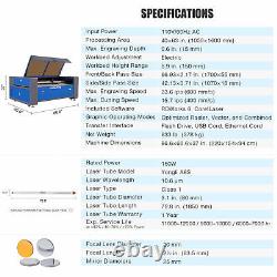 OMTech 150W 40x63 CO2 Laser Engraver and Cutter with Industrial Water Chiller