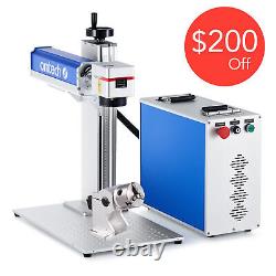 OMTech 20W 4.3x4.3 Fiber Laser Engraver Marker Metal Marker with Rotary Axis A