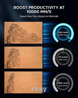 OMTech 20W Fiber Laser Engraving Machine 4.3x4.3 Metal Marking Etching Machine