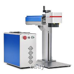 OMTech 20W Fiber Laser Engraving Marking Machine for Steel Metal 4.3x4.3 Bed
