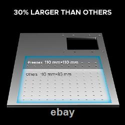 OMTech 20W Fiber Laser Engraving Marking Machine for Steel Metal 4.3x4.3 Bed