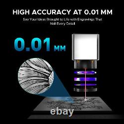 OMTech 20W Fiber Laser Engraving Marking Machine for Steel Metal 4.3x4.3 Bed