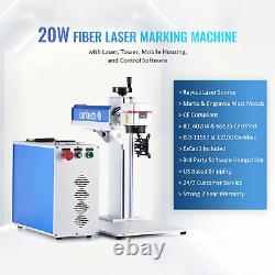 OMTech 20W Fiber Laser Metal Marking 4.3x4.3 Metal Desktop Engraving Laser Tool
