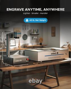 OMTech 20W MOPA Fiber Laser Marking Machine 6.9x6.9 for Color Metal Engraving