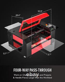 OMTech 20x28 in. 60W CO2 Laser Engraver Cutter with Premium Accessories Combo B