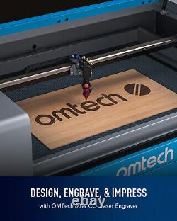 OMTech 24x35 80W CO2 Laser Cutter Engraving Cutting Machine 5200 Water Chiller