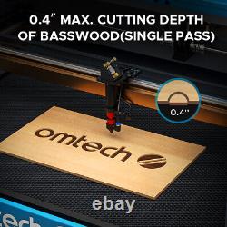 OMTech 24x40 100W CO2 Laser Engraver Cutter Marker with CW-5200 Water Chiller