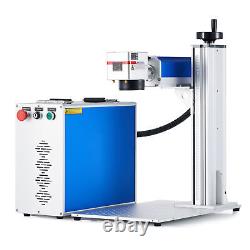 OMTech 30W 6.9x6.9 In. Fiber Laser Marking Machine Metal Steel Marker Engraver