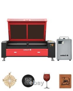 OMTech 35x50 130W CO2 laser Engraver Cutter Autofocus with CW-5201 Water Chiller
