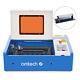 Omtech 40w 8x12 Co2 Laser Engraver Lcd Panel Water Pump With K40 Rotary Axis