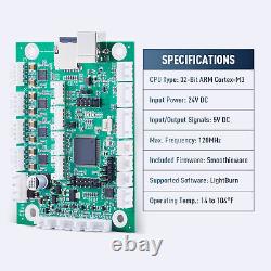 OMTech 40W CO2 Laser Engraver K40+ Mainboard for Rotary Axis & LightBurn Comp