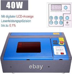 OMTech 40W CO2 Laser Engraving Machine 8 X 12 LCD Display 700mm Tube SH-G3020
