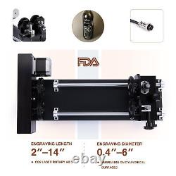 OMTech 4-Wheel Rotary Axis Attachment fits Above 50W CO2 Laser Engraver Cutter