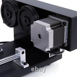 OMTech 4 Wheel Rotary Axis Attachment for 50W and up CO2 Laser Engraver Cutter