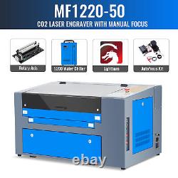 OMTech 50W 12x20 CO2 Laser Cutter Engraver with Extreme Accessories A