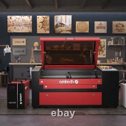 OMTech 50W 12x20 CO2 Laser Engraving Cutting Engraver Cutter with Water Chiller
