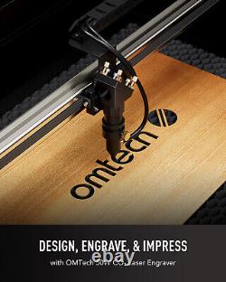OMTech 50W 12x20 CO2 Laser Engraving Cutting Engraver Cutter with Water Chiller
