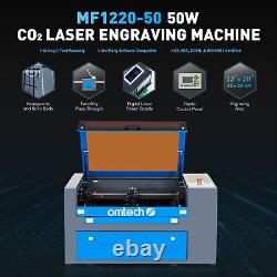 OMTech 50W 12x20in CO2 Laser Engraver Engraving Machine with Rotation Axis C