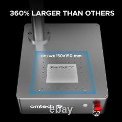 OMTech 50W 5.9x5.9 Intergrated Fiber Laser Marker Engraver Galvo Compact 50