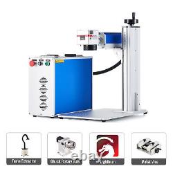 OMTech 50W 7.9x7.9 MAX Fiber Laser Marker Engraver with Extrame Accessories