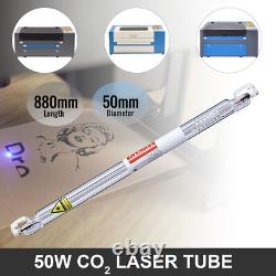 OMTech 50W CO2 Laser Tube 880mm Dia 50mm for Engraving Cutting Machines Engraver