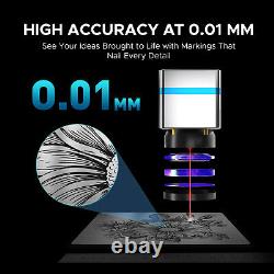 OMTech 50W Fiber Laser Engraver Metal Etching Machine with 5.9x5.9 Workbed