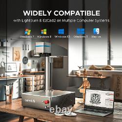 OMTech 50W Fiber Laser Engraver Metal Etching Machine with 5.9x5.9 Workbed