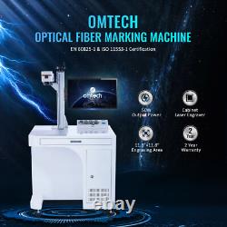 OMTech 50W Raycus Fiber Laser Cutter & Laser Engraver Station with Rotray Axis
