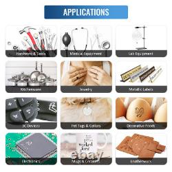 OMTech 50W Raycus Fiber Laser Cutter & Laser Engraver Station with Rotray Axis