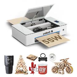 OMTech 55W Polar Laser Cutter Engraver 12x20 with Lightburn & Rotary Axes