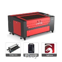 OMTech 60W 16x24 in CO2 Laser Engraver with Rotary Axis Water Chiller Lightburn