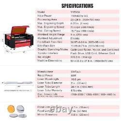 OMTech 60W 20x28 in. CO2 Laser Engraver with Rotary Axis Water Chiller Lightburn