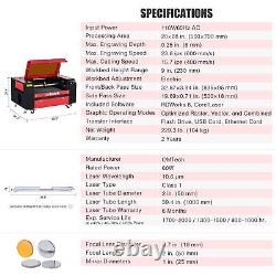 OMTech 60W 20x28in Workbed CO2 Laser Engraver Cutter with CW3000 Water Chiller