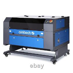 OMTech 60W 28x20inch CO2 laser Cutter Engraver Ruida with CW-5200 Water Chiller