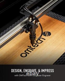 OMTech 60W CO2 Laser Cutter Engraver Engraving Machine 16x24 2023 Upgraded