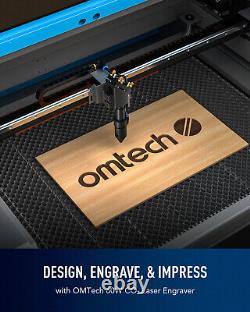 OMTech 60W CO2 Laser Engraver Cutter CO2 Marking Cutting Engraving Machine 16x24