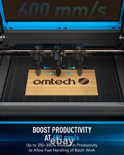 OMTech 60W CO2 Laser Engraver Engraving Cutter With Premium Accessories Set