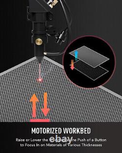 OMTech 60W CO2 Laser Engraving Machine with Motorized 20x28 Workbed & 4 Way Pass