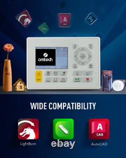 OMTech 60W CO2 Laser Marker Engraver Cutter 16x24 Bed LightBurn Ready