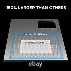 OMTech 60W Fiber Laser Engraver Marker for Metal Color Marking 7x7 Bed JPT MOPA